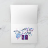 65誕生日カスタマイズ可能カード カード (内部)