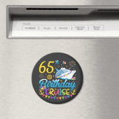 65誕生日クルーズBデイパーティーサークル マグネット (インサイチュ (食洗機))