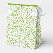 65誕生日グリーン/ホワイトパターン フェイバーボックス (裏面サイド)