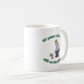 65誕生日ゴルファーGagギフト コーヒーマグカップ (正面右)