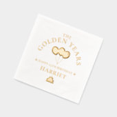 65誕生日ゴールデンイヤー 箔ナプキン (左)