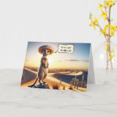 65誕生日メルカットAソンブレロ カード (黄色い花)