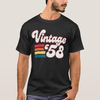 65誕生日女子生まれ1958年誕生日 Tシャツ