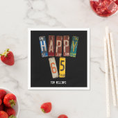 65誕生日旧ライセンスプレート収集 スタンダードカクテルナプキン (インサイチュ)
