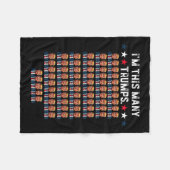 65誕生日私はトランプSupoのための多くのトランプスプ フリースブランケット (正面(横))