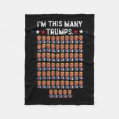 65誕生日私はトランプSupoのための多くのトランプスプ フリースブランケット (正面)