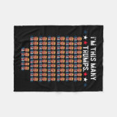 65誕生日私はトランプSupoのための多くのトランプスプ フリースブランケット (正面(横))