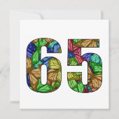 65誕生日蝶 カード (正面)