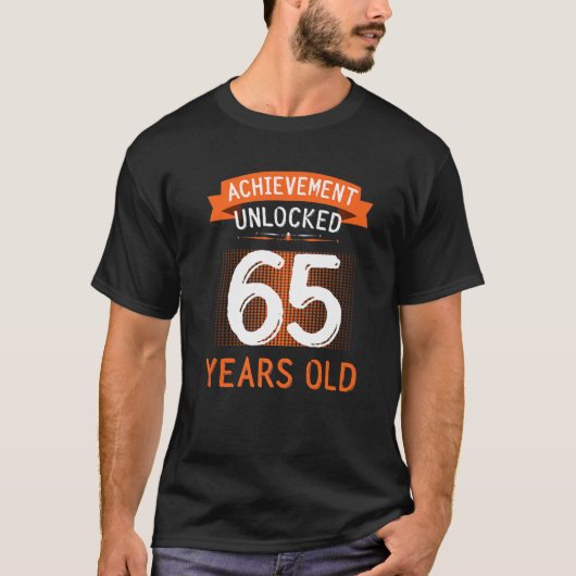 65誕生日表彰65歳 Tシャツ (正面)