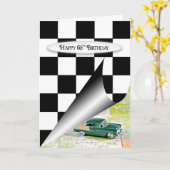 65誕生日車 カード (黄色い花)