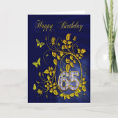 65誕生日金蝶 カード (正面)