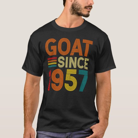 65誕生日65歳のヤギ1957年以降 Tシャツ (正面)