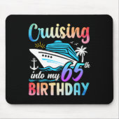 65誕生日65歳の誕生日にクルージング マウスパッド (正面)