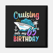 65誕生日65歳の誕生日にクルージング マグネット (正面)