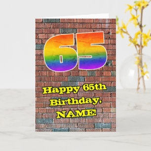 65誕生日:おもしろいグラフィティインスパイア – レボイン65 カード