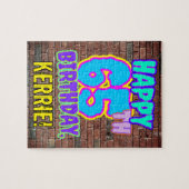 65誕生日~おもしろい、アーバングラフィティインスパイアルック ジグソーパズル (横)