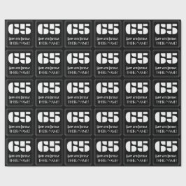 65誕生日:アールデコ刺激を受けたの検索「65」と名前 ラッピングペーパー