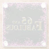 65誕生日 ガラスコースター (裏面)