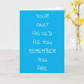 **65誕生日**友人や家族のユーモア カード (黄色い花)