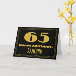 65誕生日:名前+アールデコインスパイアは"65" カード