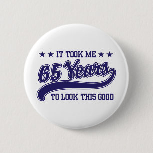 65誕生日 缶バッジ