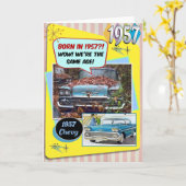 65誕生日!1957年のシボイと同じ年だ! カード (黄色い花)