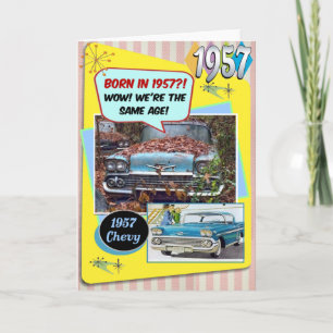 65誕生日!1957年のシボイと同じ年だ! カード