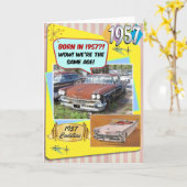 65誕生日!1957年のシボイと同じ年だ! カード (黄色い花)