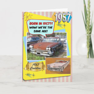 65誕生日!1957年のシボイと同じ年だ！ カード