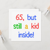 65誕生日Gagギフト カード (正面/裏面インサイチュ)