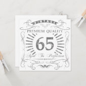 65誕生日Gagギフト カード (正面/裏面インサイチュ)