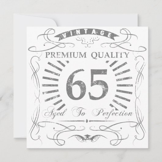 65誕生日Gagギフト カード (正面)