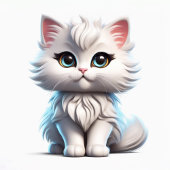 6500上のプリント6500のための美しいかわいい猫デザイン Tシャツ