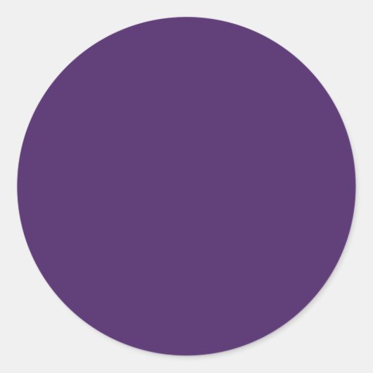 #65187A 16進コード濃い紫色の色の背景温度 ラウンドシール (正面)