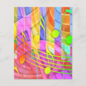 654580 MUSIC NOTES カラフルBACKGROUND WALLPAPERS チラシ (正面)