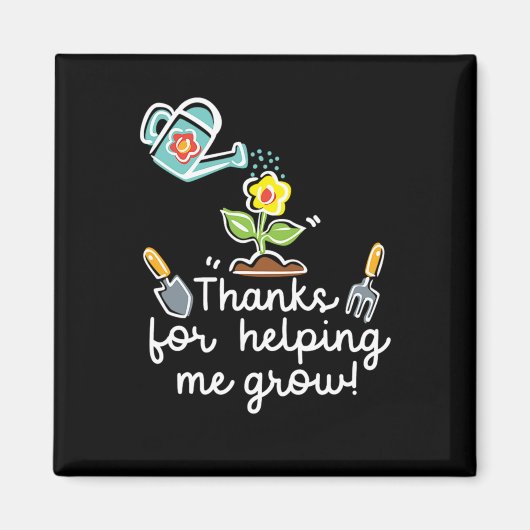 65.私の成長のための感謝してい植え救済る庭 マグネット (正面)