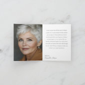 65 & Fabulous Orchid Photo Birthday Greeting Card カード (内部)