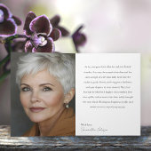 65 & Fabulous Orchid Photo Birthday Greeting Card カード