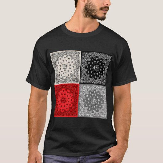 65 MCMLXV バンダナ ミックス パターン Tシャツ (正面)
