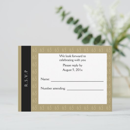 65 RSVP招待状 招待状 (スタンド正面)