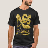 65 Years Old  65 & Fabulous 65th Birthday Crown Sh Tシャツ (正面)