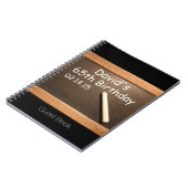 65thバースデーパーティーゲパーソナライズされたストブック ノートブック (左側)