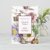 65thバースデーパーティーフローラ 招待状 (スタンド正面)