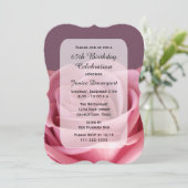 65thバースデーパーティー息をのむようなバラ 招待状 (スタンド正面)