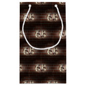 65thバースデーマルケライトの上にレンガ スモールペーパーバッグ (裏面)