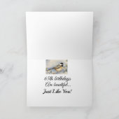 65thマイビューティフル妻ハッピーバースデー《鳥》アメリカゴガラ カード (内部)