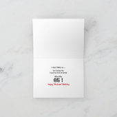 65thメディケア誕生日折り畳みグリーティングカード カード (内部)