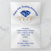 65th結婚アニバーサリーカードmum andパパ、 カード (内部)