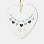 65th結婚 buntingの夫婦 セラミックオーナメント (左)