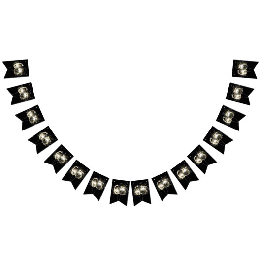 65th誕生日またはアニバーサリーパーティー バンティングフラッグ (全)